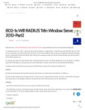 802-1X Wifi Radius trên Window server 2012: Part 2