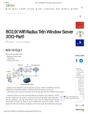 802-1X Wifi Radius trên Window server 2012: Part 1