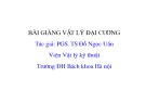 Bài giảng Vật lý đại cương – Chương 6: Cơ học lượng tử