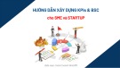 Bài giảng Hướng dẫn xây dựng KPIs & BSC cho SME và Startup