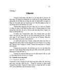 Bài giảng Hóa sinh - Chương 5: Vitamin
