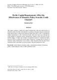 Do the capital requirements affect the effectiveness of monetary policy from the credit channel?