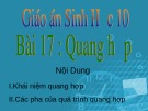 Bài giảng Sinh học 10 - Bài 17: Quang hợp - Nguyễn Minh Quý