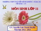 Bài giảng Sinh học 11 - Bài 34: Sinh trưởng ở thực vật (Nguyễn Lưu Thanh Huyền)