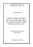 Tóm tắt luận án Tiến sĩ Kinh tế: Phân bổ và cấp phát sử dụng vốn ngân sách nhà nước cho các dự án đầu tư xây dựng cơ bản trên địa bàn tỉnh Lai Châu