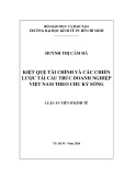 Luận án Tiến sĩ Kinh tế: Kiệt quệ tài chính và các chiến lược tái cấu trúc doanh nghiệp Việt Nam theo chu kỳ sống