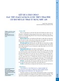 Kết quả chẩn đoán rau tiền đạo cài răng lược trên thai phụ có sẹo mổ lấy thai cũ bằng siêu âm