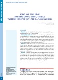 Khảo sát tình hình đái tháo đường trong thai kỳ tại Bệnh viện Phụ sản - Nhi Đà Nẵng năm 2016