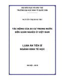 Luận án Tiến sĩ Kinh tế: Tác động của di cư trong nước đến giảm nghèo ở Việt Nam