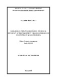 Summary of Doctor thesis: Research on improving economic - Technical efficiency of prop equipment using in underground coal mining in Quang Ninh area