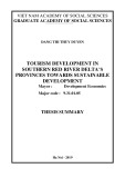 Thesis summary: Tourism development in southern Red river delta’s provinces towards sustainable development