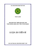 Luận án Tiến sĩ Kinh tế Nông nghiệp: Giải pháp phát triển sản xuất cam theo hướng hàng hóa ở tỉnh Tuyên Quang