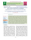 Influence of abiotic factors on seasonal incidence of Brinjal shoot and fruit borer, Leucinodes orbonalis Guen. in varanasi region