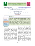 Evaluation of resistance in some rice genotypes against brown Planthopper, Nilaparvata lugens (Stal)