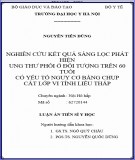 Luận án Tiến sĩ Y học: Nghiên cứu kết quả sàng lọc phát hiện ung thư phổi ở đối tượng trên 60 tuổi có yếu tố nguy cơ bằng chụp cắt lớp vi tính liều thấp