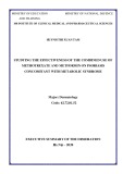 Executive summary of the Disseration: Studying the effectiveness of the combined use of methotrexate and metformin on psoriasis concomitant with metabolic syndrome