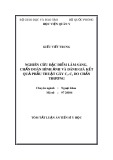 Tóm tắt luận án Tiến sĩ Y học: Nghiên cứu đặc điểm lâm sàng,  chẩn đoán hình ảnh và đánh giá kết quả phẫu thuật gãy C1-C2 do chấn thương