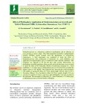 Effect of phyllosphere application of Methylobacterium on growth and yield of Barnyard millet (Echinochloa frumentacea Var. COKV 2)