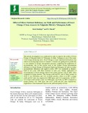 Effect of micro nutrient deficiency on yield and performance of sweet orange (Citrus sinensis) in Nalgonda district, Telangana, India
