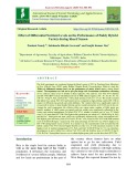 Effect of differential nutrient levels on the performance of paddy hybrid variety during Kharif Season