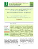 Effect of foliar nutrition on yield and quality of blackgram growing as augmenting crop under rice fallow condition