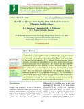 Bunch load changes berry quality, yield and raisin recovery in thompson seedless grapes