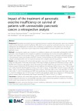 Impact of the treatment of pancreatic exocrine insufficiency on survival of patients with unresectable pancreatic cancer: A retrospective analysis