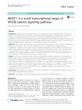 MGAT1 is a novel transcriptional target of Wnt/β-catenin signaling pathway