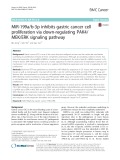 MiR-199a/b-3p inhibits gastric cancer cell proliferation via down-regulating PAK4/ MEK/ERK signaling pathway