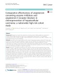 Comparative effectiveness of angiotensinconverting enzyme inhibitors and angiotensin II receptor blockers in chemoprevention of hepatocellular carcinoma: A nationwide high-risk cohort study