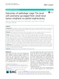 Outcomes of pathologic stage T3a renal cell carcinoma up-staged from small renal tumor: Emphasis on partial nephrectomy