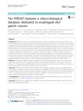 The FREGAT biobank: A clinico-biological database dedicated to esophageal and gastric cancers