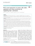 RCC2 over-expression in tumor cells alters apoptosis and drug sensitivity by regulating Rac1 activation