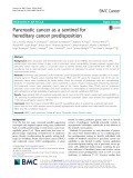 Pancreatic cancer as a sentinel for hereditary cancer predisposition