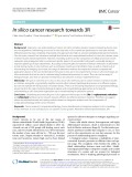 In silico cancer research towards 3R