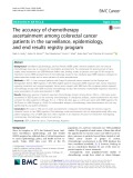 The accuracy of chemotherapy ascertainment among colorectal cancer patients in the surveillance, epidemiology, and end results registry program