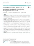 Colorectal cancer liver metastases – a population-based study on incidence, management and survival