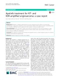 Apatinib treatment for KIT- and KDR-amplified angiosarcoma: A case report