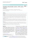Smoking and prostate cancer: A life course analysis