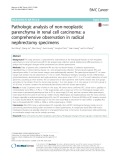 Pathologic analysis of non-neoplastic parenchyma in renal cell carcinoma: A comprehensive observation in radical nephrectomy specimens