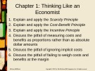 Lecture Principles of economics (2e): Chapter 1 - Robert H. Frank, Ben S. Bernanke