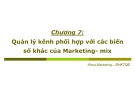 Bài giảng Quản trị kênh phân phối: Chương 7 – Phạm Văn Tuấn