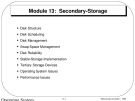 Lecture Operating system concepts - Module 13: Secondary storage