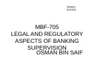 Lecture Legal and regulatory aspects of banking supervision – Chapter 11