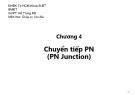 Bài giảng Dụng cụ bán dẫn: Chương 4 (Phần 1) - GV. Hồ Trung Mỹ