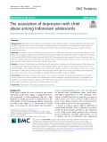 The association of depression with child abuse among Indonesian adolescents