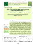 Studies on effect of different organic manures on growth and yield of radish (Raphanus sativus L.)
