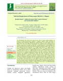 Nutrient requirement of phalaenopsis Hybrid cv. Shagan