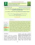 Farmers knowledge on emerging marketing interventions of fruits and vegetables in Karnataka, India