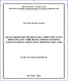 Doctoral Thesis in Economic Management: Managerial competencies of head nurses at central hospitals in Hanoi